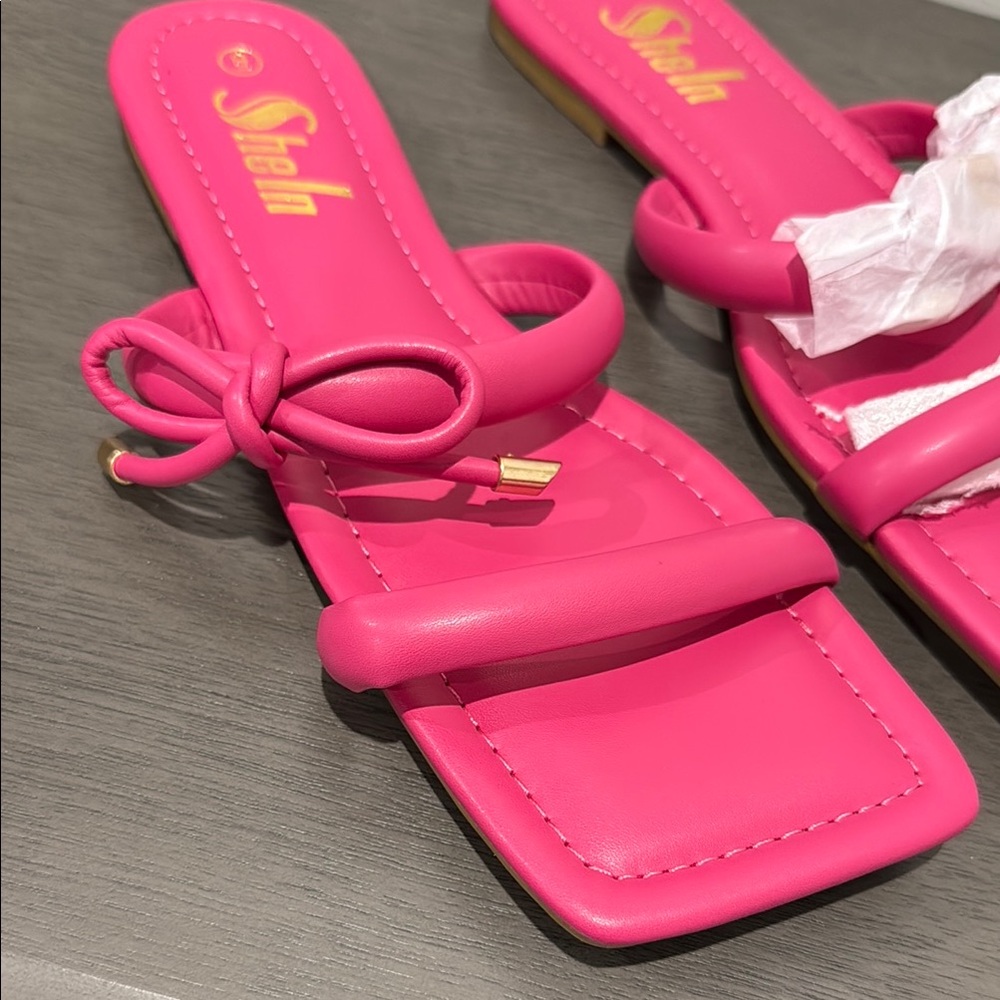 Pink Slide Sandals - Picture 3 of 3